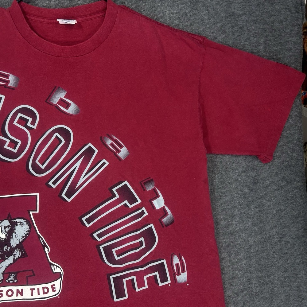VTG Starter University of Alabama Shirt Mens Red Crimson Tide AOP Made in USA - Picture 5 of 14